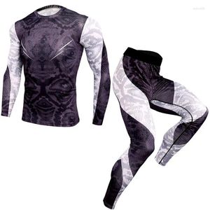 Men's Thermal Underwear Camouflage Set Long Johns Winter Base Layer Men Sports Compression Sleeve Shirts