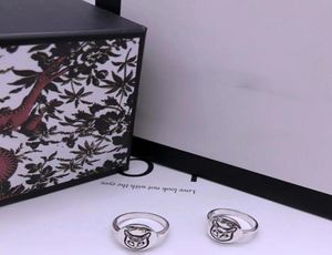 Новый продукт Real Silver Ring Special Cat Pattern Women Кольцо стерлингового серебряного кольца слепые