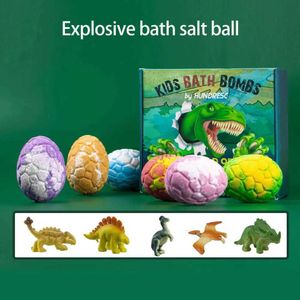 Bubble Bath 6PCS Spa Bathbomb Simple Operation Bath Bomber Safe Kids Dinosaur Essential Oil Bath Bomber Spa Tool Daily Använd D240419