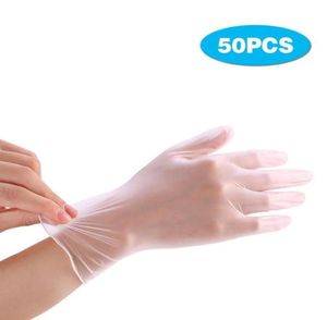 Jednorazowe rękawiczki winylowe o klasie 50PCS Antistatyczne plastikowe rękawiczki do czyszczenia gotowania restauracji