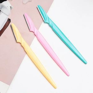 1Pcs Eyebrow Trimmer Makeup Tools Safe Eye Brow Razor Face Body Hair Removal Shaver Blades Woman Eyebrows Shaping Knife