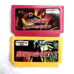 Cards 2PCS / Lot (400 in 1 + 198 in 1 ) Real No Repeat 60 Pin Cartridge for 8 Bit Video Game Console