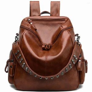 Mochilas Backpack Feminino Backpacks Design de marcas Bolsas de ombro para mulheres viajam de luxo feminino Bolsas de grande capacidade