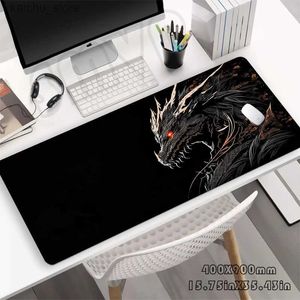 Mouse Pads Wrist Rests Dragon Mouse Pad Gaming Mousepad Gamer Mouse Mat Keyboard Mats Desk Pad XXL 90x40cm Desk Mat for Computer Y240419