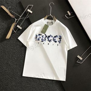 Yaz Erkek Basılı T-Shirt Saf Pamuk Giyim Artı Boyut Kadınlar Günlük Moda Lüks Marka Kısa Kollu Giysiler Erkek Tshirts Asya Boyutu S-5XL