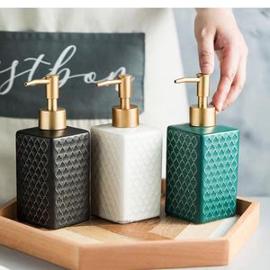 Flüssige Seifenspender Badezimmer Dekoration Zubehör Keramik kreative einfache Shampoo Küche Hand Sanitisator Flasche