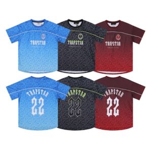 Camisetas masculinas limitam a nova camiseta do Trapstar London Men's Manga curta Camisa azul unissex para homens moda harajuku camiseta masculina camisetas de moda de moda y5465765