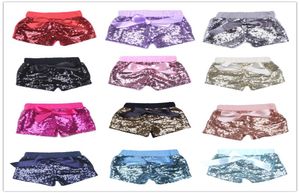 Baby Girls Pailletten Shorts Hosen lässig Pant Fashion Säugling Glitzer Bling Dance Boutique Bow Prinzessin kurze Kinder Kleidung 14 Farben 3561397