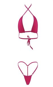 Мини -микроикини женщины Хлоп -экстремальный сексуальный треугольник бразильский купальный набор купальников купание G Строка эротическое белье в нижней части 2617547