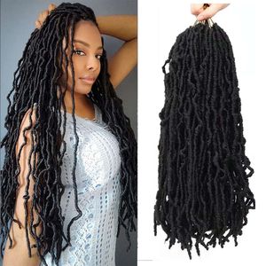 human curly wigs NU-LOCS synthetic dirty braid wig with crochet hair extensions Gypsy Locs hair wig