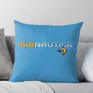 Kudde Subnautica Logo Throw Christmas Pillow Case Covers för vardagsrum omslag lyx