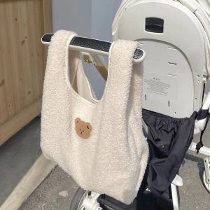 BASSE COREA Agnello Agnello Mommy Borsa Mammella Carta Cartoon Bear Diaper Borsa per passeggino di grande capacità Borsa da donna