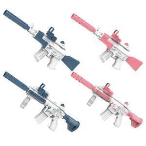 Fun Water Gun Electric LED Spurt Fire QBZ95 Pistolen Schießen Spielzeug Full Automatic Summer Water Beach Toy für Kinder Jungen Mädchen Erwachsene 240417