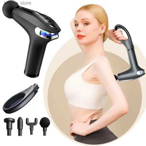 Electric massagers Fascia Gun Muscle Massage Gun Deep Tissue Muscle Handheld Lengthen Fascia Gun Massage relieves back and neck pain throughout the body Y240425