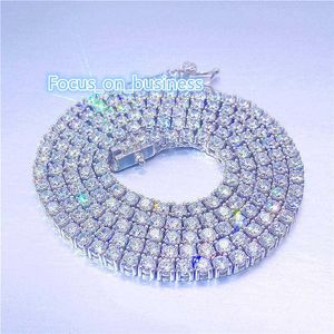 Factory non fattiera in stock graffetta di tennis moissanite GRA 925 VVS Silver VVS 3 mm 5 mm 5 mm 6 mm cianellata bracciale da uomo donna gioiello