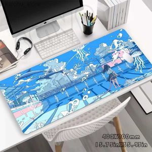 Myse podkładki na nadgarstki spoczywa dziewczyna do gier Mousepads Dutk Gamer Mousepad Duże myszy Maty Burka Podkładki stołowe Dibet Myse Pad Y240419