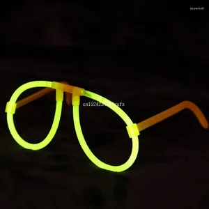 Decoração de festa 600pcs Multi Color Glow Sticks Diy Glasses Fluorescent Toy In The Dark Gift Light Shining por atacado