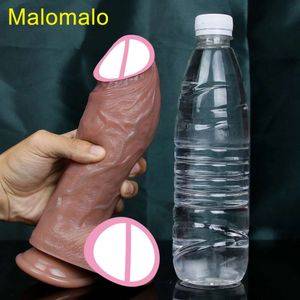 Nuovo Masturbatore di dildo a spessore morbido realistico Big Cock Doppio silicone Piccola Penis Penis Man Man Man Sexy Toy Assiction Dick