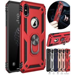 Stoßdämpfer Panzerhüllen für iPhone14 plus 13 12 11 x 12 Mini 12 Pro Magnetic Metall Ring Halter Ständer Telefonabdeckung Coque für iPhone A2899471