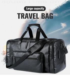 Taschen Retro Leder Reise -Tragetaschen Männliche Wochenendtasche Herren Großkapazität Handgepäck Duffel Handtaschen Umhängetasche Dropshipping Bolso