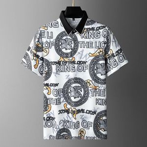 Moda lato nowy designerski damski/męski swobodny koszulka polo Trendy litera kwiat nadrukowana krótkie t-shirt polo z krótkim rękawem