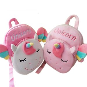 2021 Wholesale Girls Kids Animal Shark Cute Unicorn Bag Plush Mini Baby Backpack