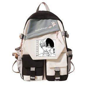 Bags Anime Shoto Todoroki Boku No Hero Academia Book Bag Vários designers de armazenamento Backpack My Hero Academia Girls School Bag Mochila