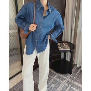 Donna oem jean jean camicette camicie giacche abbigliamento tops fashions tops elegant vintage demi-stagion corean streetwear cardigan240416