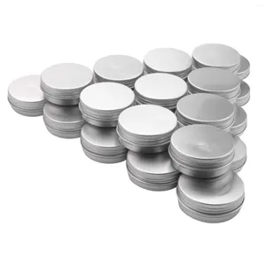 Storage Bottles PACK Of 25 - 15ml Aluminium Tin Large Make Up Candle Pots Capacity Empty Big Cosmetic/Spice Pots/Hair Product/Sweet Jar