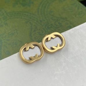 Luxury Style G Stud Letter Women Designer Studs Titanium Steel Fashion Jewelry Parörhängen med vanlig svart låda