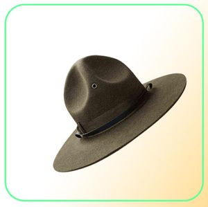 x047 미국 해병대 성인 양모 족 모자 조절 가능한 크기의 사이즈 털 군대 녹색 모자 Fe Hat 남자 패션 여성 교회 모자 2112275457328
