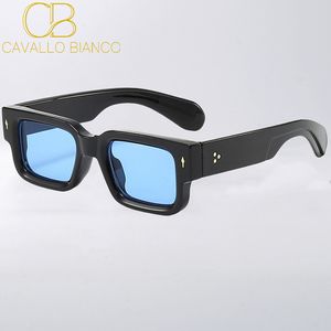 Black Square Sunglasses Men Cool Sun Glasses Designer Aviator Small Thick Rectangle Frame Vintage Tortoise y2k Cyberpunk Futuristic