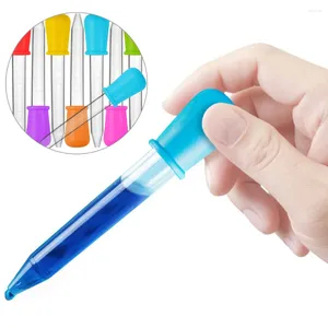 6/10Pcs 5ml Small Silicone Plastic Pipette Dropper Feeding Liquid Eye Ear School Lab Experiment Supplie