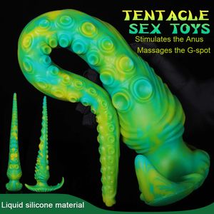 Pela espinhosa Tentáculo de brinquedos sexy, plugue anal, bdsm chicote de comprimento, ânus e massagens estimulantes flexíveis, vibrador G-Spot