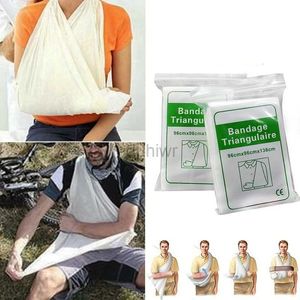 First Aid Supply 1Pc First Aid Kit Medical Bandage Fracture Fixation Triangular First Aid Bandage Emergency Camping Accessories d240419