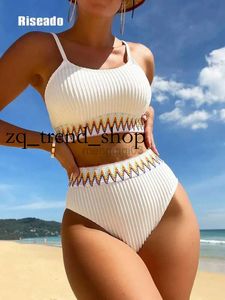 Swimwear femminile Resado High Waist Bikini Swimsuit 2023 Testudri di costumi da bagno testuriti da bagno Abitutto da bagno Contrasto Trimeave Beachwear Summer Sue Suet Y23 449