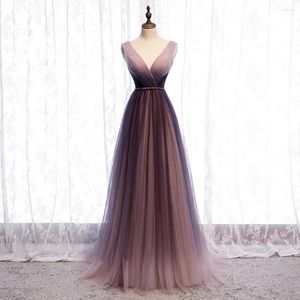 Festklänningar Elegant aftonklänning Lång klassisk V-ringning Prom Gown Formell lyxigt tillfälle 2024 Stil A-Line Vestido de Fiesta