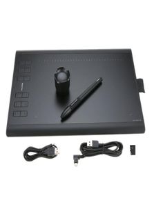 Professionell grafisk ritningstablett Micro USB Signature Digital Tablets Board 1060Plus med målning Laddningsbar pennhållare Writi3442256