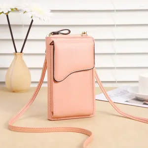 Shoulder Bags College Style PU Leather Lady Phone Creativity Mini Crossbody For Women Zipper Money Card Clips Female Clutch