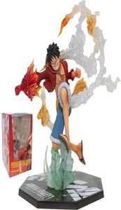 Anime One Pices Figura Fire Punho Luffy Ace Figure Roronoa Zoro Figuras Diable Jambe Sanji PVC Modelo de coleção Toys 210413063123