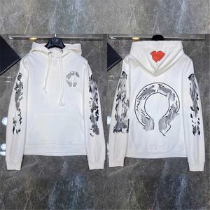 Designer Jumper Capuz de moletom rosa feminino Capuz de moletom de moletom de moletons de inverno CH Sweatshirts Designer feminino Luxo Horseshoe Manga Longa Algodão Geral de Limes Hoodys