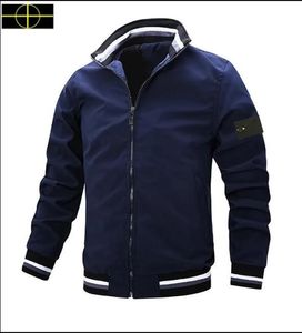 Stone Jacket Island Plus Size Coat Designer Men's CP Jacket Spring Autumn Ytterkläder Jackor Sports Trench Coat Casual dragkedja Herrkläder KLÄDER Q56