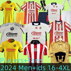 Tamanho S-4xl Liga MX 24 25 Club America Soccer Jerseys Leon Terceiro 2024 2025 México Leon Tijuana Tigres Unam Chivas Guadalajara Cruz Azul Camisas de futebol