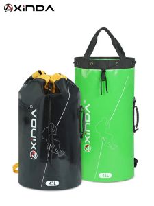 バッグxinda屋外ロッククライミングロープバッグレスキュー機器パッケージ排水ロープコレクションバックパックショルダーバッグ