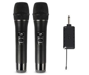 High Quality Live Sound Card Microphone Wireless One For Two Professional Stage Home Computer o Universal Microphones Device a4797919