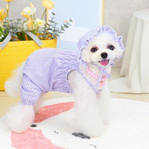 Dog Apparel Spring Summer Pet Vest Jumpsuit Thin Breathable Heat Dissipation Clothes Small And Medium Dogs Costumes Teddy Chihuahua