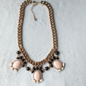 Hänge halsband accessoarer kvinnor smycken oval utskärning pärl halsband halsband guld pläterad kedja vintage halsband