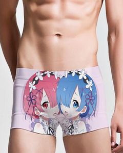 HARAJUKU JAPAN ANIME ZERO RAM REM MEN TROATIES CARTOON COSPlay Sexiga trosor Boyshort Underwear3122838