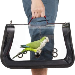 Bags Lightweight Bird Cage Parrot Carrier Bag with Perch for Parakeet Atiel Travel Rats Bunny Small Animal Portable Pet Backpack