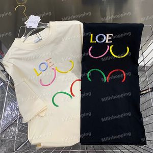 Low Sticker T -Shirts Lose Sommer Sport Tees 24Ss Baumwolle schnelle trockene Frauen T -Shirts